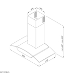 Máy hút mùi áp tường 70cm Malloca MC 7018HS